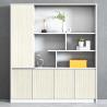 Buy cheap 25mm Thickness Wooden Office Storage Cabinet for File Display Bookshelf Background from wholesalers
