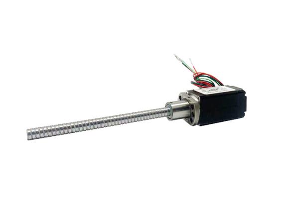 External drive 20mm (Nema 8) hybrid stepper motor, bipolar, 4-lead, ACME screw