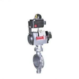 Buy cheap Stainless Steel Triple Eccentric Pneumatic Butterfly Valve High Performance from wholesalers