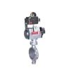 Buy cheap Stainless Steel Triple Eccentric Pneumatic Butterfly Valve High Performance from wholesalers