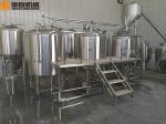 3 Vessel Brewing System Plate Heat Exchanger Auto / Semi Automatic Control