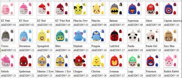 2019 Spiderman Toddler Kids Children Boy Girl Cartoon Stuffed Plush Backpack