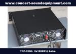 Nightclub Sound Equipment / 2x1200W Class H High Power Analogue Amplifier For