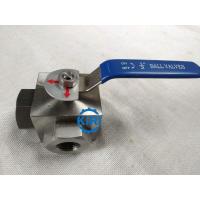 Buy cheap PN16 - PN160 Pressure 3 Way Ball Valve , Stainless Steel Ball Valve Easy product