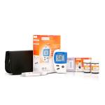 0.6ul Blood Volume Diabetes Glucose Meter , Light Warning Blood Sugar Level