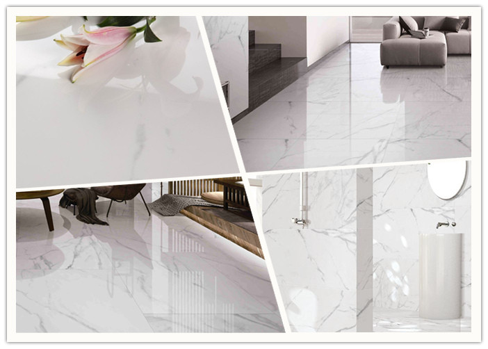 Hotel Marble Look Porcelain Tile , Faux Marble Porcelain Tile 60x120 Cm Size