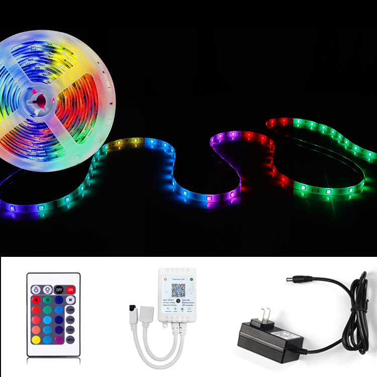 LED Lights Strip with Color Changing Dimmable with Remote Control for Low Power Colorful Waterproof Energy Saving