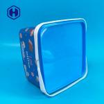 108oz Biscuit IML Container Luxury Cracker Square Custom Christmas Gift Food