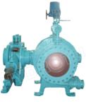 DN300 - 2600 mm Hydraulic counter weight Flanged Globe Valve, spherical Valve