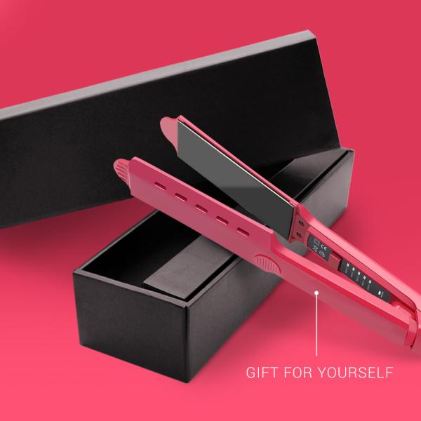 Buy cheap 300F Titanium Heat Flat Iron Straighten ptc ceramic heater Hair At Home from wholesalers