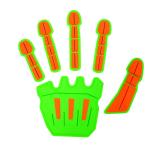3D Embossed Rubber TPR Patch For Gloves Heat Press / Sew On Logo Options