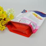 customized hot sale custom print plastic food packaging bag with zipper on top