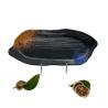 Buy cheap Hot Pot Long Shape Melamine Dinner Plates With Stripe Texture from wholesalers