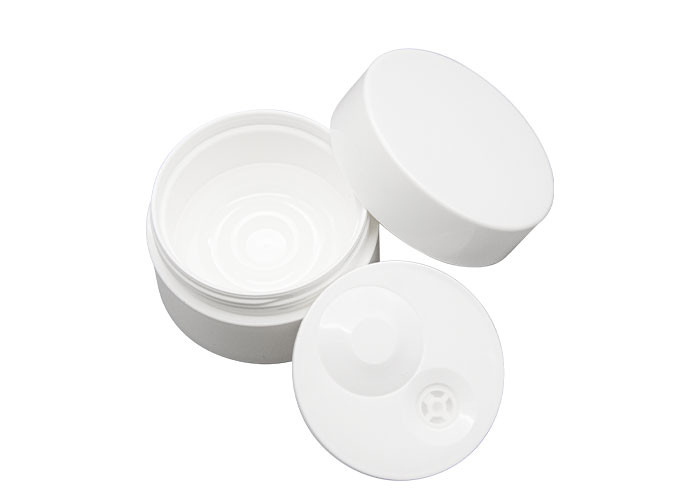 White PP 30g 50g Airless Pump Cream Jar Od 64mm Cosmetic Vacuum Packaging