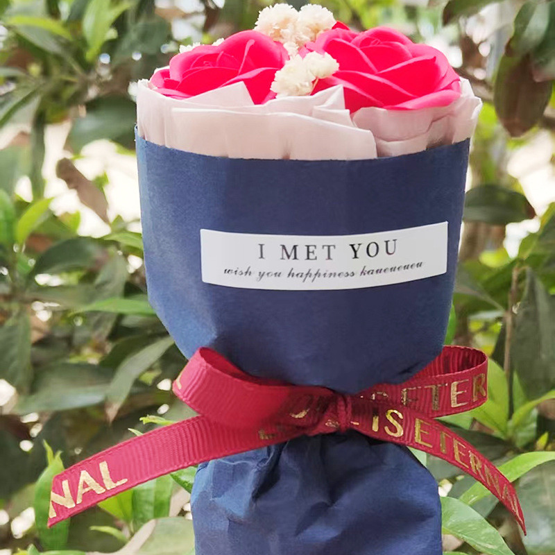 Starry Sky, Fragrant Wind, Rose, Mini Soap, Flower Bouquet, Birthday Gift, Handheld Gift, Car Decoration Ornament
