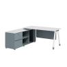 Buy cheap Modern Lshaped Executive Desk Wooden Office Table For CEO Manager in Customized Colors from wholesalers