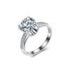 Buy cheap 925 Sterling Silver Round Cut Brilliant Cubic Zirconia Ring Lady's Jewelry (RE671) from wholesalers