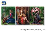 Beauiful Girl And Beast Wall Decoration With Black Frame , 3d Flip Picture