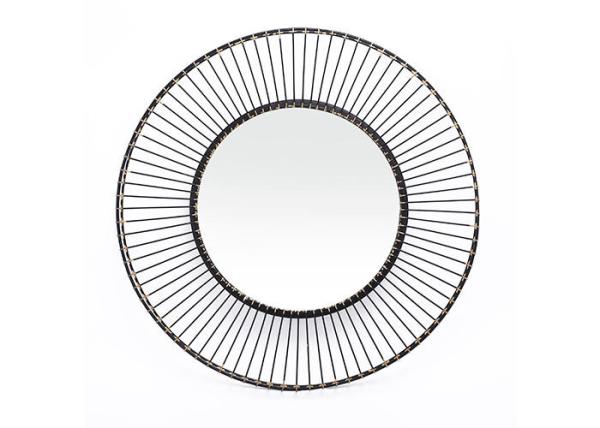 Buy cheap Handmade Decorative Gold Circular Metal Wall Art Mirror from wholesalers