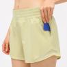 Buy cheap Workout Running Double Layer Shorts Athletic Sports Shorts With Zip Pocket from wholesalers