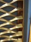 Aluminum expanded metal mesh Curtain Wall GOLD COPER COLOUR
