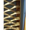 Buy cheap Aluminum expanded metal mesh Curtain Wall GOLD COPER COLOUR from wholesalers
