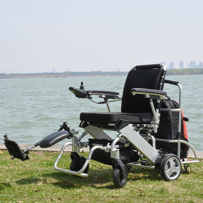 Portable Foldable Lightweight Motorized Wheelchair With Ultra Strong Frame