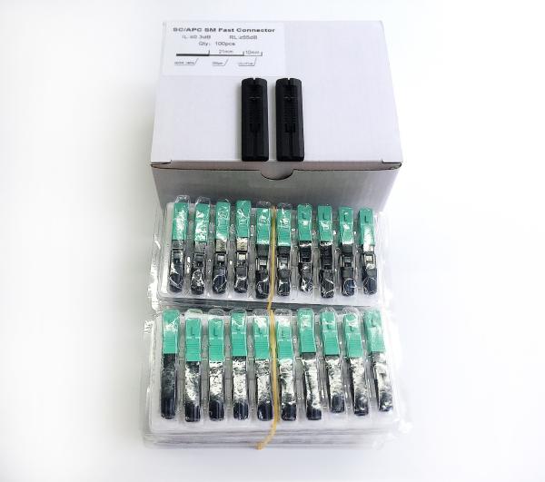 Buy cheap Viettel FTTH SC APC Fiber Optic Fast Connectors Length 55mm Fiber Tension 4N from wholesalers