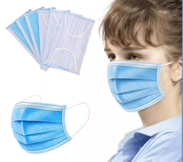 CE FDA Certification 50pcs Per Box English Packaging Disposable Surgical Face