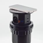 OEM/ODM Smart Pop-Up Power Outlet Aluminum Tabletop Socket with 3 AC Outlets & 2