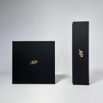 Natpak Leatherette Paper Jewelry Gift Boxes With Gold Edge