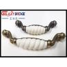 Buy cheap Brass Plated Ceramic Handles And Knobs 128mm Elegance Style porcelain Furniture Fittings from wholesalers