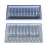Buy cheap White PET drug plastic blister inside anti-counterfeiting design pattern ampoule blister tray packing and storage from wholesalers