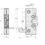 Dingli Sinoboom Scissor Lift Parts Door Lock Corrosion Resistance