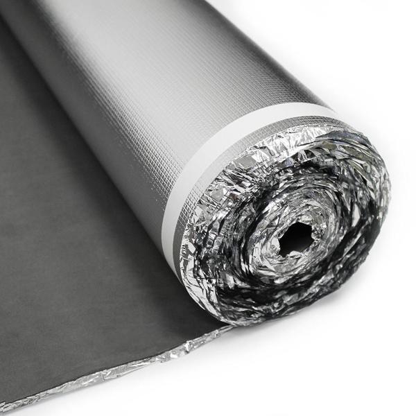 Buy cheap Sound Reduction 2mm Acoustic Underlayment With Silver Film Coating from wholesalers