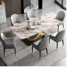 Buy cheap Stylish Stainless Steel Marble Square Dining Room Table H 0.78 M from wholesalers