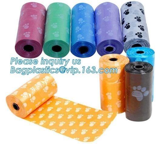 Biodegradable Plastic Portable Bone-shaped Dog Pet Poop Waste Bags with