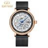 Buy cheap KINYUED Brand Full Hollow Surface Skeleton Couples Stainless Steel Strap Watches Waterproof Automatic Mechanical relojes from wholesalers