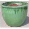Buy cheap 35cmx25cm Green Ceramic Outdoor Plant Pots Garden Decoration from wholesalers