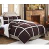 Buy cheap Brown Super Soft Microfleece Duvet Set Suede Comforter With 100% Polyester Filling from wholesalers