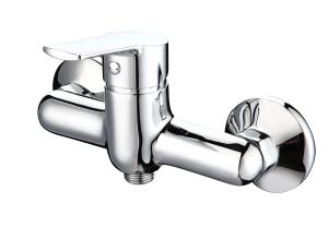 Buy cheap Polished Wall Mounted Bathtub Mixer Faucet Single Lever Erosion Resistant from wholesalers