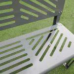 Street Furnitures 1400L*400W*820H Mm Metal Park Bench