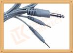 6.35 TO 2.0 Tens Unit Cables 2 Pin Y Type Medial Tens EMS Cable Lead Wire