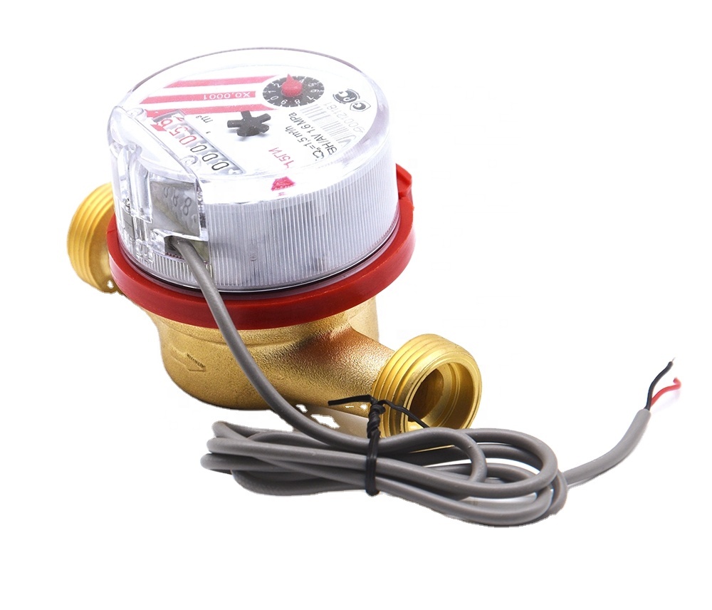 Class B mpuls Single Jet SIERJIA wholesale pulse output water meter Brass water meter
