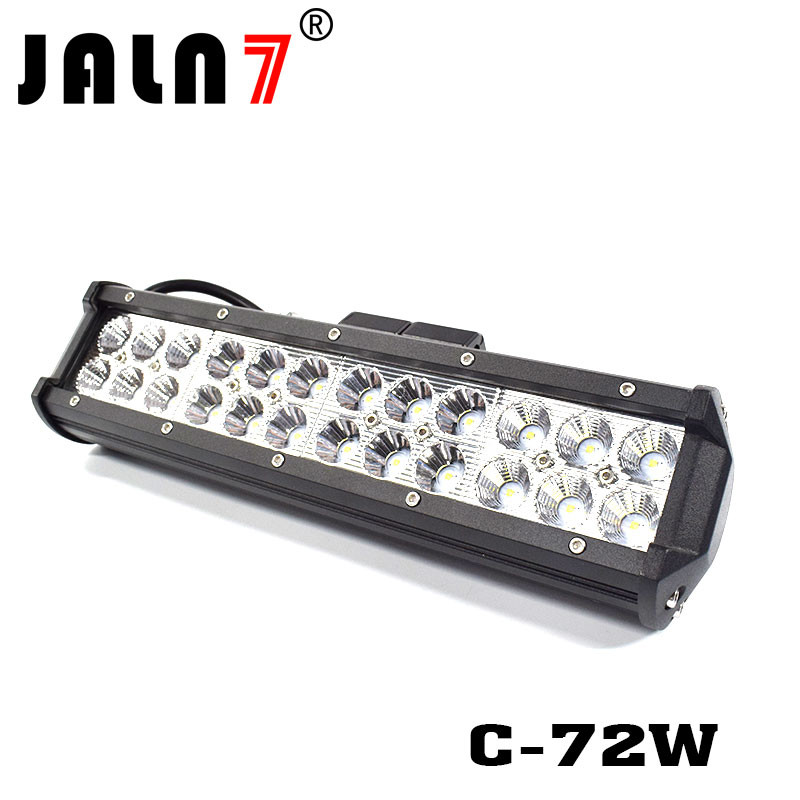 LED Light Bar JALN7 72W CREE Spot Flood Combo LED Driving Lamp Super Bright Off Road Lights LED Work Light Boat Jeep