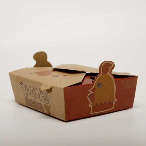 Buy cheap Recyclable Custom Printed Food Containers , Embossing Kraft Paper Food Box from wholesalers