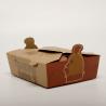 Buy cheap Recyclable Custom Printed Food Containers , Embossing Kraft Paper Food Box from wholesalers
