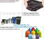 indoor/outdoor waste bags Rubbish Black Bag Trash Can Liners for Kitchen Home