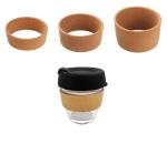 Natural Cork Band Replacement Brew Cork Glass Coffee Cup Sleeve Band