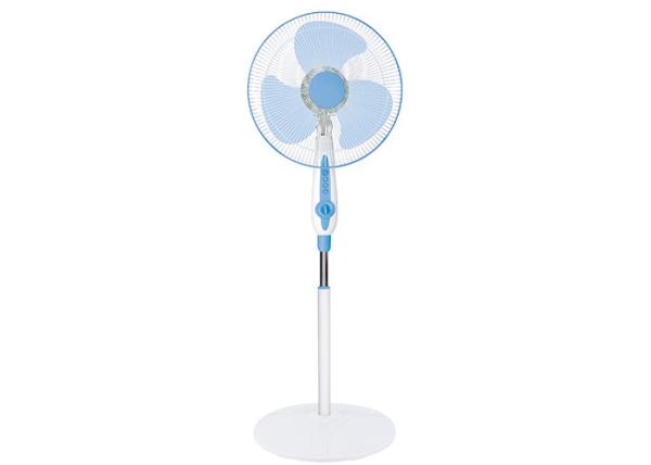 Buy cheap Black Oscillating Pedestal Fan For Bedroom 3 Colourful Blade Plastic Grill Round Pin Plug from wholesalers